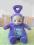 TELETUBIŚ TINKY WINKY Z TELEWIZORKIEM MUZYKA TOMY