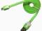 KABEL MICRO USB PŁASKI ZIELONY HQ