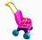 WÓZEK SPACEROWY PLASTIKOWY RÓŻOWO-FIOLETOWY 12m+