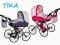 WÓZKI LALKOWE, WÓZEK DLA LALEK GŁĘBOKI RETRO+grati
