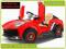 SPORTOWE AUTO NA AKUMULATOR  GUMOWE KOŁA CZERWONE
