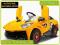 SPORTOWE AUTO NA AKUMULATOR GUMOWE KOŁA ŻÓŁTE