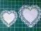 scrapki, 2 AŻUROWE SERCA, charytatywna dla_Wika