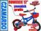 ROWER 12 cali CARS Z PROWADNIKIEM ROWEREK ZYGZAK