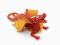 A3887 Zwierzęta z groszkiem figurki Smok czerwony