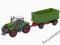 Duży traktor RC zdalnie sterowany z przyczepą wawa