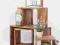 Zestaw Authentico Cube, regał, 5 szt., Kare Design