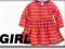 NEXT LATO SUKIENKA PINK-CORAL STRIPE 12-18 M