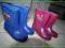 2 pary kalosze gumiaki gumowce 15cm blizniaki