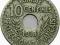 TUNEZJA 10 CENTIMES 1918 ROK st.3
