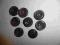 Komplet guzików brązowych śr.1,7cm 8 sztuk.