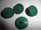 Komplet guzików zielone śr.2cm 4 sztuk.