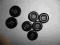 Komplet guzików czarnych 7 sztuk.