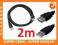 KP1 KABEL USB 2m PRZEDLUZACZ MESKO-ZENSKI USB 2.0