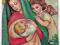 Obrazek św MB z Dzieciątkiem anioł kolęda Oświęcim