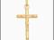 ZŁOTY pr.585 KRZYŻ JEZUS KRZYŻYK ZE ZŁOTA pr.585
