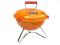 grill turystyczny kociołek, ruszt, pomarańczowy