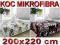 KOC KOCE NARZUTA NARZUTY MIKROFIBRA 200x220