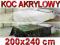 KOC KOCE AKRYL NARZUTA NARZUTY 200x240 GRUBE