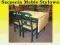 Sz-n Solidny komplet stół + krzesła do kuchni #M15