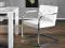 Krzesła białe ALTE skóra nowoczesne płozy Modo