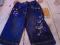 Spodnie 3-6 motylki cekiny j.nowe.