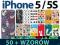 Pokrowiec na / do Apple iPhone 5 / 5S + 2x FOLIA