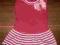 Sukienka rozm. XS - paseczki i kokardka