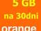 5 GB Internet Na Kartę Orange Free ważne 30 dni