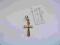 Pozłacany srebrny krzyżyk do łańcuszka 1,1 g 925