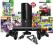 KONSOLA XBOX 360 SLIM 4GB+2xPAD+KINECT+35 GIER!