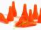 Pionki do gry plastik zwykłe - pomarańczowe - 100