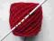 WŁÓCZKA  BAWEŁNA / AKRYL   czerwona  80  dkg