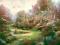 Puzzle 2000 el. THOMAS KINKADE Wiosenny ogród
