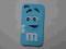 Case for iPhone 4 / 4s NOWY niebieski M&amp;M'S !!