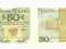 50 zł 1988 seria HB, nadruk papieski, stan I-