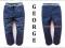 GEORGE spodnie CIEŃSZY MATERIAŁ GUMA 110 116