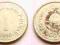 JUGOSŁAWIA 1 DINAR 1990 RZADSZA WIĘKSZA