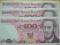3 szt. banknoty 100 zł z 1986 r. numery po kolei