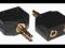AK1 ZŁOCONY ROZGAŁĘŹNIK AUDIO JACK M / 2x JACK F !
