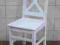 KRZESŁA BIAŁE KRATKA STYL PROWANSALSKI - PRODUCENT
