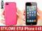 ETUI NAKŁADKA NA TYŁ APPLE Iphone 4 4S SKECH PINK!