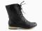 WORKERY Sznurowane BOTKI Styl MILITARNY R37