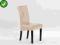 Krzesło drewniane NERO beż/wenge drew lite e.skóra