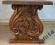 RZEŹBIONY  DĘBOWY STOLIK DREWNO, PEŁNY DĄB, UNIKAT