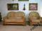 KOMPLET 2+1SKÓRZANY DĄB FOTEL SOFA SKÓRA naturalna