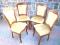 4 ELEGANCKIE KRZESŁA RZEŻBIONE OPARCIA SUPER STAN