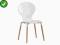 Krzesło drewniane K164 białe drewno lite / sklejka