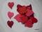 Scrapki serca serduszka kartki 50 szt