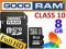 8GB KARTA PAMIECI GOODRAM MICRO CLASS 10 SDHC + AD